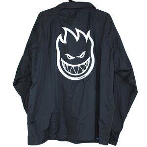 Vintage Spitfire Wheels Mens Large Y2K Skater Big Logo Nylon Coach Jacket G1443